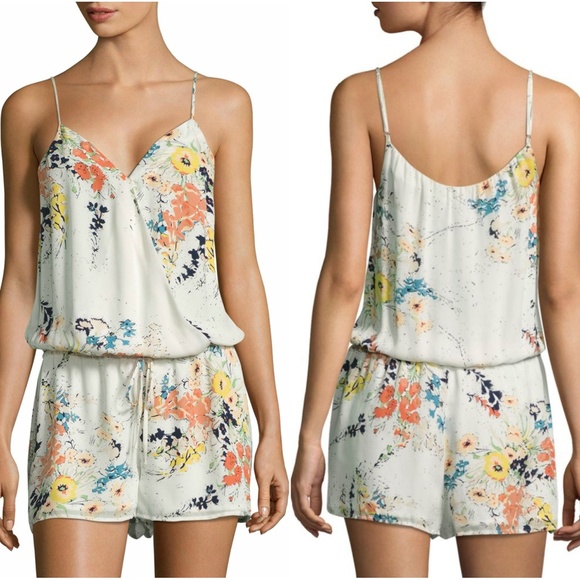 Joie Pants - Joie Jerrica Floral-Printed Romper Large $328